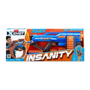 X-SHOT INSANITY MAD MEGA BARREL BLASTER