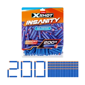 X-SHOT INSANITY REFILL DARTS FOILBAG