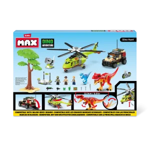 MAX DINO ADVENTURE BOX PLAYSET DINO HUNT 592 PIECES