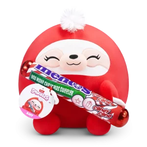 SNACKLES CHRISTMAS SLOTH & MENTOS  (Oso perezoso de 35 cm)