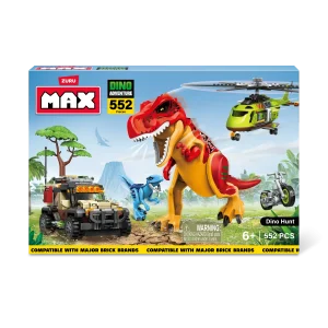 BLOQUES MAX - BOX - DINO ADVENTURE  (552 PIEZAS)