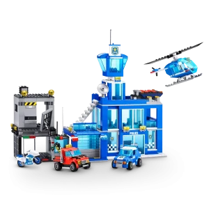 BLOQUES MAX - BOX - POLICE ADVENTURE STATION (822 PIEZAS)