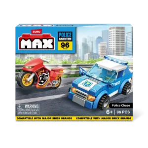 BLOQUES MAX -  BOX - POLICE ADVENTURE (96 PIEZAS)