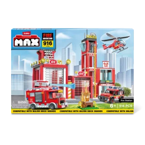 BLOQUES MAX - BOX - FIRE ADVENTURE (916 PIEZAS)