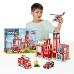 83171_MAX CITY US SERIES 1 916 BRICK BOX PLAYSET FIRE STATION CLOSE BOX_Lifestyle_03
