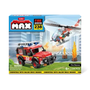 BLOQUES MAX  - BOX - FIRE ADVENTURE (238 PIEZAS)